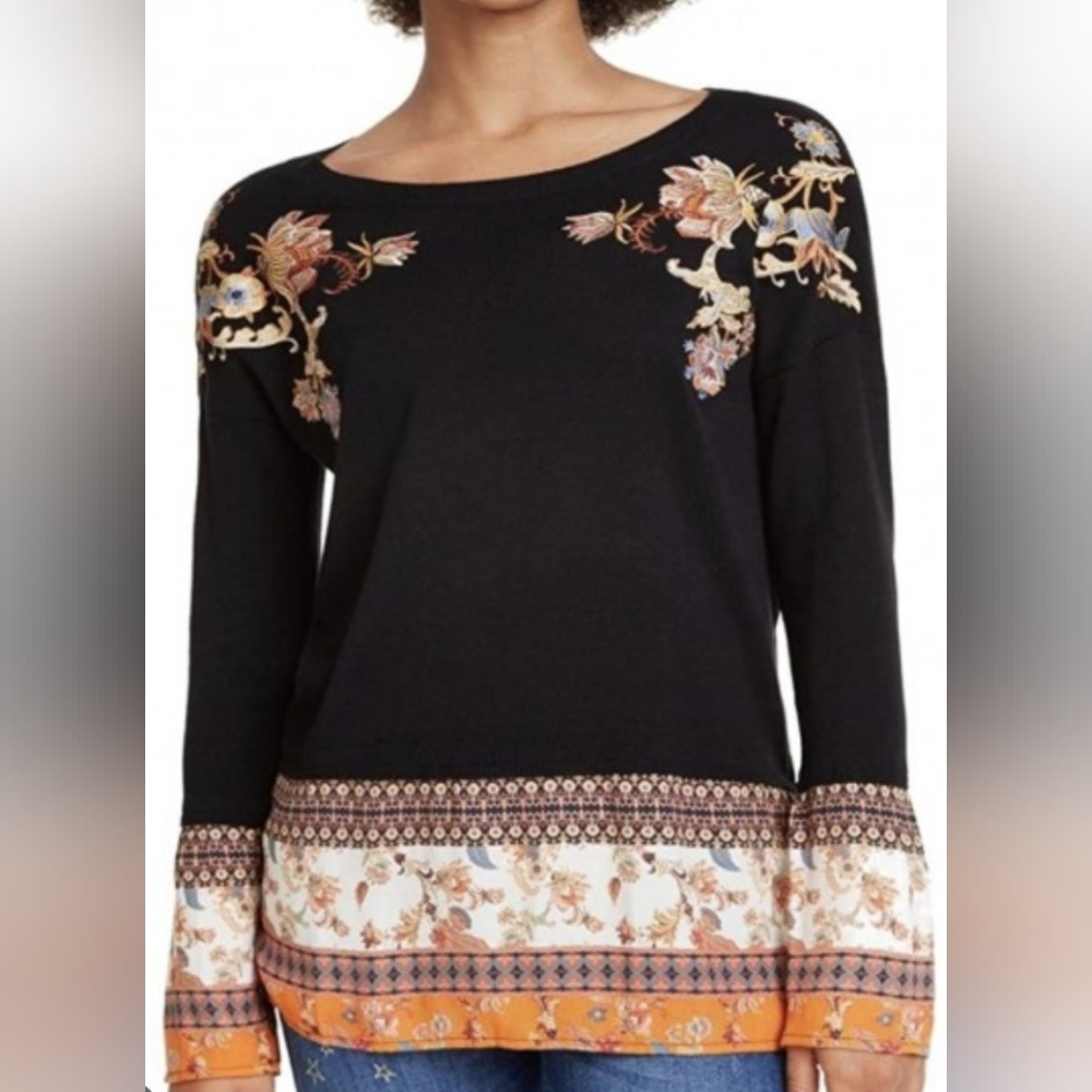 DESIGUAL Maglie Long Sleeve Shirt Size Small New